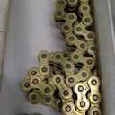 415 Motorcycle Chain 110 Links Non O-Ring with Connecting Master Link and Chain Breaker Heavy Duty Drive Chain for Motorcycle Bicycle Go Kart Mini Trail Bike