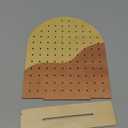 PH PandaHall Wood Earring Display Stands, 106 Holes Earring Holder Organizer Arch-shape Stud Earring Holder 2 Tones Jewelry Rack for Personal Usage Retail Trade Craft Show Exhibition