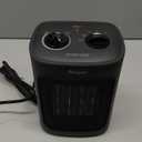 Space Heater, 1500W Electric Heaters Indoor Portable with Thermostat, PTC Fast Heating Ceramic Room Small Heater with Heating and Fan Modes for Bedroom, Office and Indoor Use (10IN)