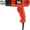 BLACK+DECKER Heat Gun for Crafts, Corded, Dual Heat Settings up to 1000 Degrees, 1350 Watt (HG1300)
