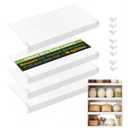 Wire Rack Covers for Shelves, 22*16 PVC inch Wires Shelf Cover, Shelfs Covers for Wire Shelving, Easy to cut Install Wires Shelf 0.31-inch Thick Moisture Durable Shelfs Liner for Kitchen, Pantry White
