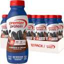 Premier Protein Shake, Cookies & Cream, 30g Protein, No Added Sugar, 24 Vitamins & Minerals to Support Immune Health, 11.5 fl oz, 12 Pack, BB Date 10/24/2026