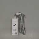 Power Strip Surge Protector - One Beat 6 Widely Outlets with 4 USB Ports (2 USB C), 5 Ft Extension Cord Flat Plug, Wall Mount Outlet Extender Small Power Strip for Travel Home Office College Dorm Room