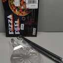 9 Inch Pizza Peel Turning, Joyfair Perforated Pizza Turner with Long Detachable Handle, Stainless Steel Spatula Paddle for Rotating Sliding, Metal Tools Oven Accessories, Easy Cleanup (Painted Handle)