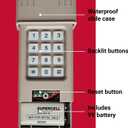 Keyless Entry KLIK2U, Compatible with Chamberlain LiftMaster Craftsman Genie Security +2.0 and More, Universal Garage Door Opener Keypad (Nardo Grey)