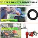 12V Fuel Transfer Pump w/Manual Nozzle, 20 GPM High Flow DC Diesel Transfer Pump, Gas Heavy Duty Transfer Pump with Filter for Gasoline, Diesel, Kerosene, Biodiesel and More