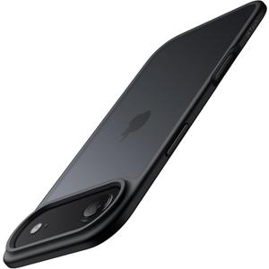 JETech Matte Case for iPhone 17 Air, Shockproof Military Grade Drop Protection, Frosted Translucent Back Minimalist Phone Cover, Anti-Fingerprint, 6.5-Inch Display (Black)