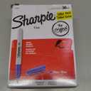 Sharpie Permanent Markers, Blue, Fine Tip, Bulk Set, 36 Count - For Plastic, Metal, Wood, And More
