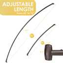 Adjustable Curved Shower Rod, 42-72 inches Extra Wide Shower Curtain Rod, Rust proof, Premium Stainless Steel, Curved Shower Rod for Bathroom Bronze