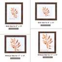 11x14 Picture Frames Rustic Brown Wood Pattern Set of 2 Photo Frames, for 8x10 with Mat or 11x14 Without Mat Gallery Wall Display Wood Frame