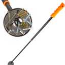 Telescoping Magnetic Pickup Tool - 40-Inch Magnet Stick with 50lb Capacity to Safely Retrieve Nails, Screws, and Metallic Objects by Stalwart (Orange)