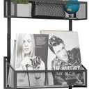 Over The Door Hooks Organizer, Coat Rack Over The Door Storage Hanger Towel Rack, Back of Door Storage Organizer for Bathroom, Bedroom,Kitchen, Office (Black, 3-Tier)