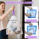 OKKEAI 3 Gallon Small Mini Trash Bags with 64 Count Drawstring Trash Bags Leak Proof Tear Resistant Bathroom Kitchen Office Garbage Bags Heavy Duty Liners Easy to Tie and Dispose