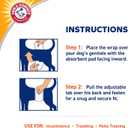 Arm & Hammer For Pets Male Dog Wraps, Size Small Ultra-Absorbent, Adjustable Male Dog Diapers with Leak-Proof Protection and Wetness Indicator | Baking Soda for Odor Control (Pack 1,12 Count Total)