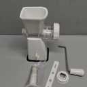 LHS Manual Meat Grinder with Stainless Steel Blades Heavy Duty Powerful Suction Base for Home Use Fast and Effortless for All Meats-White