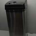 iTouchless 13 Gallon Patented Sensor Trash Can with Lid & Odor Filter, Original Inventor 50L Automatic Kitchen Garbage Bin, Fingerprint-Proof Stainless Steel, Pet-Proof Lock, Soft-Close, Silver