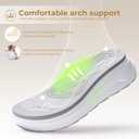 Vilanva Women’s Orthopedic Platform Walking Sandals with Arch Support Lightweight Breathable knitted upper Comfortable Plantar Fasciitis Relief Sport Sandals For 2026 Summer Trendy Outfits (White, XXL)
