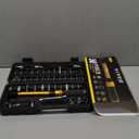 50Pcs Master Bike Torque Wrench Set, 1/4 Inch Drive, 10-230 IN.LB (1-26.0 Nm), Inch Pound Click Torque Wrench with Bit Sockets, 0.1 Nm Micro, 3/8 Adapter, Pro Bicycle Tool Kit for MTB