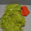 Qiylii Christmas Baby Costumes Green Monster Baby Girls Sleeveless Plush Fur Romper Onesie Headband + Leg Warmer Set (0-6 Months)