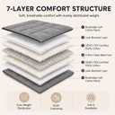 Smart Queen Weighted Blanket for Adults(60"x80",20lbs, Grey) Queen Size Soft Cooling Heavy Blanket for Sleeping, Breathable Blanket with Glass Beads Perfect for 180-210 lbs,All Season,Machine Washable