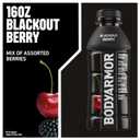 BODYARMOR Sports Drink, Blackout Berry, Electrolyte Drink Hydration, 16 Fl Oz Bottles (12 Pack), Flavored Coconut Water with B Vitamins & Antioxidants (EXP 01/10/26)