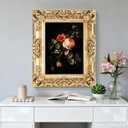 11X14 Vintage Picture Frame, Antique Champagne Gold Ornate Baroque Frame with Real Glass, 11 X 14 Photo Frame for Tabletop Wall Hanging Display