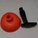 Mini Sink & Drain Plunger with Short Handle - Heavy-Duty Rubber Cup & Ergonomic Grip for Powerful Suction, Unclog Slow Drains in Sinks, Tubs, Showers, Bathrooms, Kitchens, Compact, Space-Saving Design