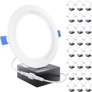 Sunco 24 Pack 6 Inch LED Recessed Light, Ceiling Canless Recessed Lights, Baffle Trim, 850 LM, 14W, 5000K Daylight, Dimmable with Junction Box