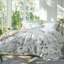Bedsure Comforter Set Full Size - Cute Floral Bedding Comforter Set, 3 Pieces, 1 Soft Reversible Sage Green Botanical Flowers Comforter and Pillow Shams