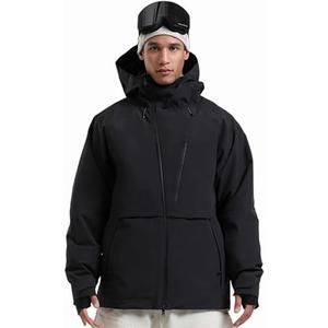 GSOU SNOW Men's Snowboard Jacket Waterproof Ski Coat Winter Snow Insulated Windproof Jacket Size, Small