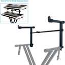 2 Tier Keyboard stand extension Electric Digital Piano Stand keyboard stand tier Adjustable piano stand Metal Black