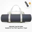 Gym Bag with Yoga Mat Holders, Carry On for Pilates Women & Men with Laptop & Shoe Compartment Large Duffle Travel Weekender Tote with Key Ring Clip Personal Item Workout, Easy to Clean - Green