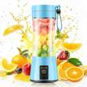 Personal Size Cordless Portable Blender - BAP Free Blender Make Smoothies & Shakes, 12 Oz Juice Cup with 6 Blades, Quickly Squeezed in Office/Picnic/Sports/Home