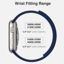 Magnetic Silicone Band Compatible with Apple Watch Band 42mm 41mm 40mm 38mm Series 11 10 9 8 7 6 5 4 3 & SE 3/2/1 Strong Magnetic Clasp, Waterproof & Adjustable (Deep Blue)