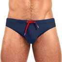 MIZOK Men's Swimwear Bikini Swimming Briefs Drawstring Swimsuits Board Surf Shorts Trunks M