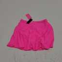 Tempt Me Women High Waisted Swim Skirt Swimsuit Skirted Bottom Athletic Bathing Suit Skirt with Panty (Small, Hot Pink)