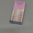 Almond Press On Nails Medium - BTArtbox Soft Gel Ombre Fake Nails with Nail Glue, Semi-Transparent Reusable Glue On Nails in 16 Sizes - 32PCS Stick On Nails Kit, Vanilla Cream Almond