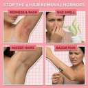 Body Hair Removal Cream for Women, Painless & Fast Acting for Legs, Bikini Line & Underarms, Sensitive Skin Friendly Depilatory Cream, 4.52 Oz