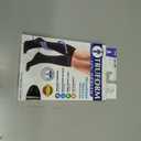 Truform 20-30 mmHg Compression Stockings for Men and Women Knee High Length Closed Toe, Black, Large