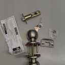 BESTTEN Keyed Entry Door Knob with Lock, Heavy Duty Interior and Exterior Door Lock, Standard Ball, Satin Nickel