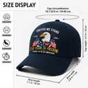 United States 250th Anniversary Hat - 1776-2026 Embroidered Freedom Eagle Baseball Cap, 250th Anniversary USA Hat for Men and Women Dark Blue