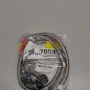 GGC 3 FT Stainless Braided RV Propane Pigtail Hose (2PCS) QCC1 Connector with 1/4'' Inverted Male Flare