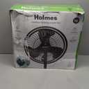 HOLMES 16" Outdoor Misting Stand Fan, Hose Connection, 3 Speeds, 3 Micro-Mist Levels, 80 Oscillation, Adjustable Height, 25 Head Tilt, GFCI Plug, Black
