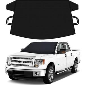 Autovir Truck Windshield Cover for Ice and Snow | SUV Snow Cover - Frost Cover Gives Protection from Snow and Ice | Car Cover for Snow | Winter Car Accessories | X-Large 72" x 43"
