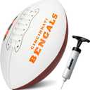 Franklin Sports NFL Autograph Football - Official Size White Panel Souvenir Football for Autographs + Signatures - NFL Team Fan Shop Memorabilia