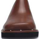 Mules for Women Clogs Chunky Block Heel Mule Square Closed Toe Slip-On Sandals with Memory Foam Padding Retro Rivet Comfort Fashion Slide Shoes (10, Chestnut)