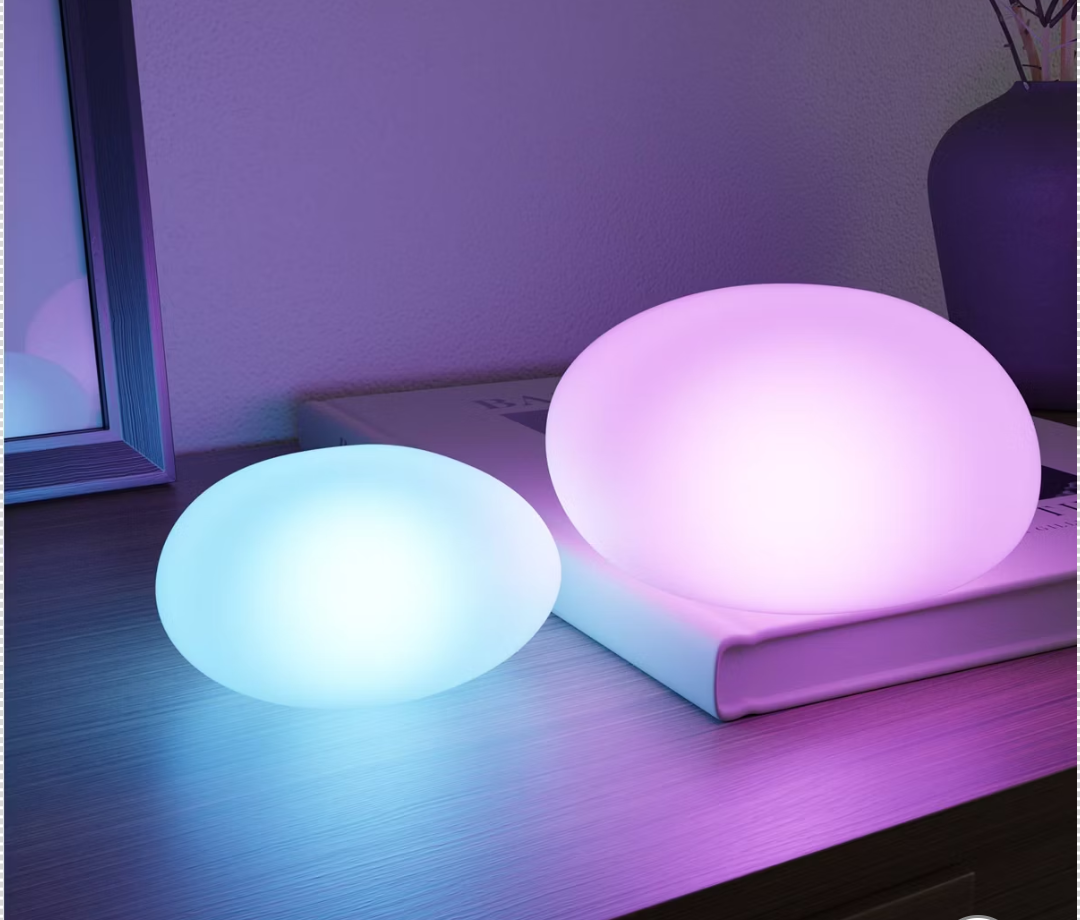 Globe 2 Pack Pebble Outdoor Tap Lights