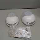 Hands Free Breast Pump Wearable MY-375 - Strong Suction, Low Noise, Wearable Breastfeeding Pump with 4 Mode &12 Levels, Portable Electric Breast Pump 24mm - 19/21/Insert/Flange, 2 Pack (White)