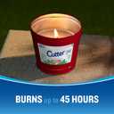 Cutter Candle, 17 Ounces, Outdoor Candle Made with Real Citronella Oil and Cornmint Oil Reduces The Presence of Mosquitoes with A Light, Fragrant Citronella and Mint Scent, 6 Pack