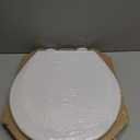 BEMIS 500EC 390 Toilet Seat with Easy Clean & Change Hinges, 1 Pack Round, Cotton White